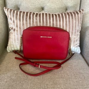 Michael Kors Red mini crossbody purse
